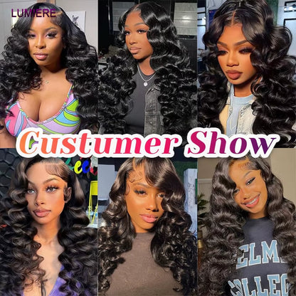 30 40 Inch Loose Deep Wave Bundles Brazilian Raw Human Hair Weave Bundles 1/3/4 Bundle Deals Human Hair Extensions for Women