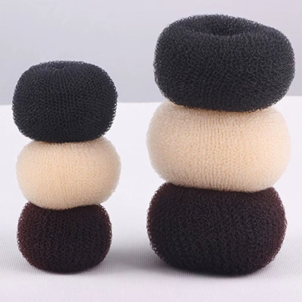 S M L Black/Coffe/Beige Magic Hair Bun Maker Donut Bagel for Hair Tools Hairpin Hair Accessories for Women Styling Braids
