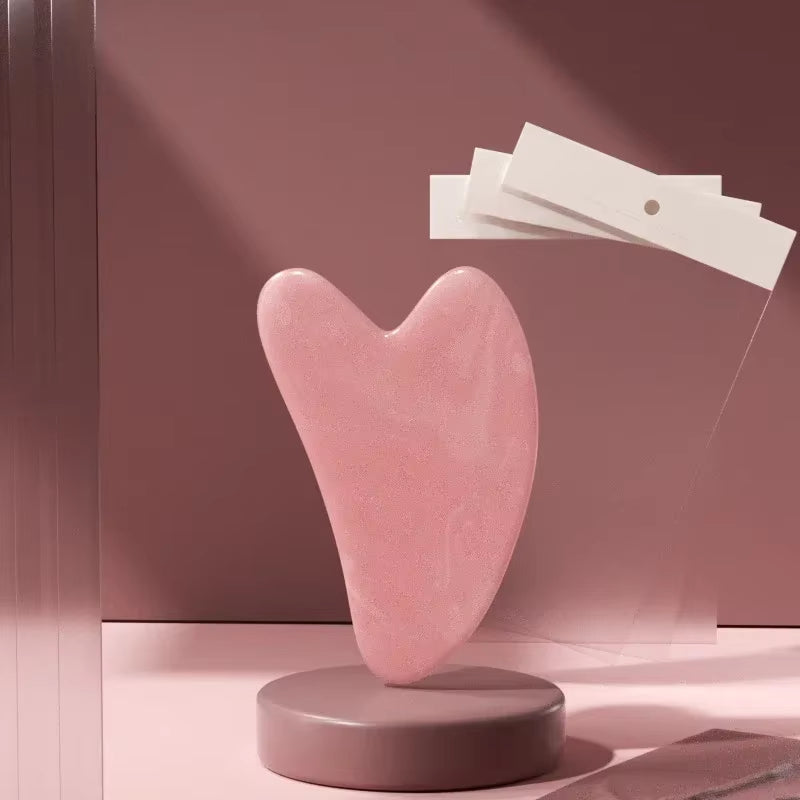 Gua Sha Massage Board Neck anti Wrinkle Massager Tool Facial Skin Lifting Anti-Wrinkle Beeswax Stone Scraping Massager