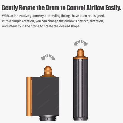 Professional 6IN1 Multi Hair Styler Hair Dryer 1300W Hair Straightener Curling Barrel Brush Hair Dryer Salon Styler Auto Wrap